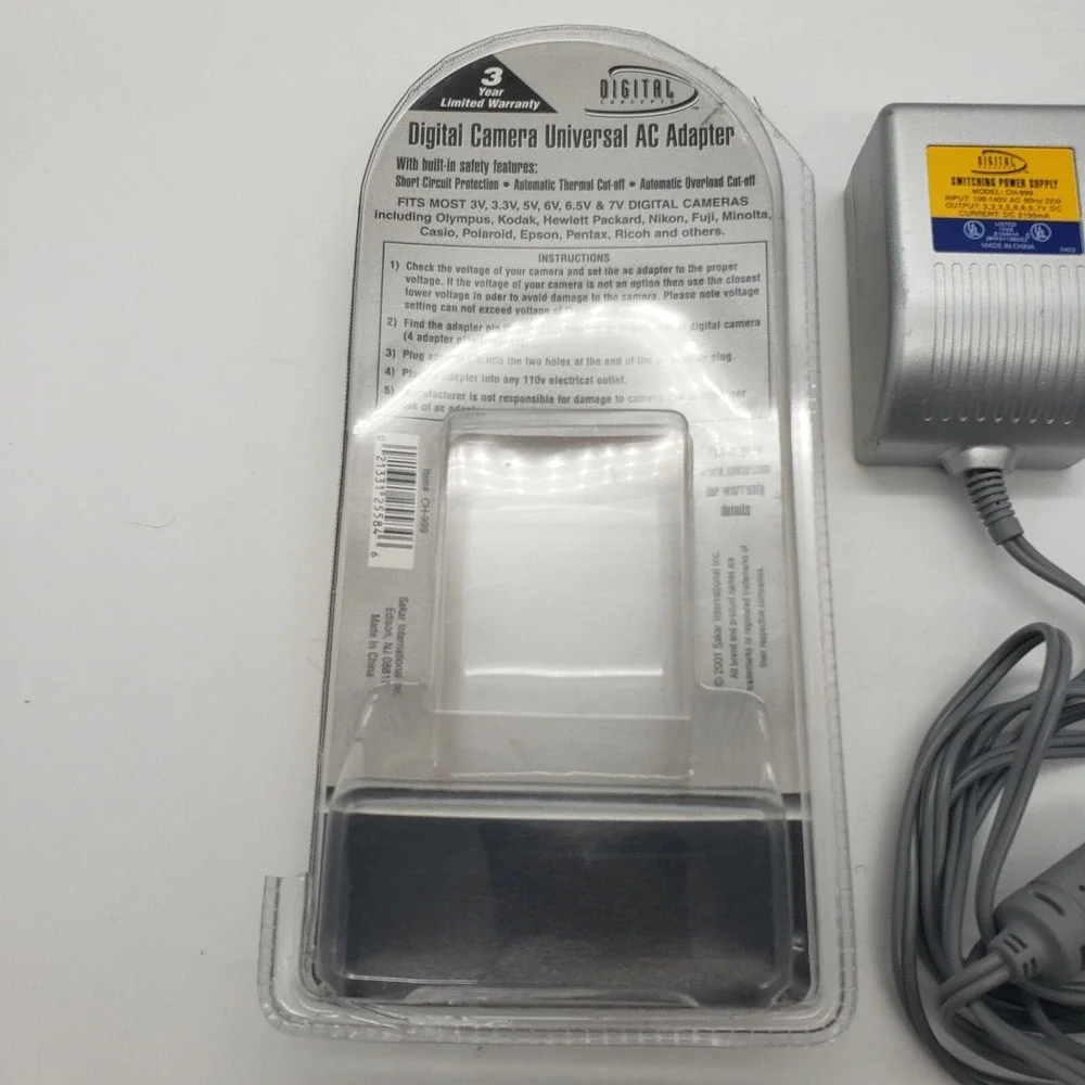 Digital Camera Universal AC Adapter ~Variable‎ Voltage~ 100/240v Concepts Power